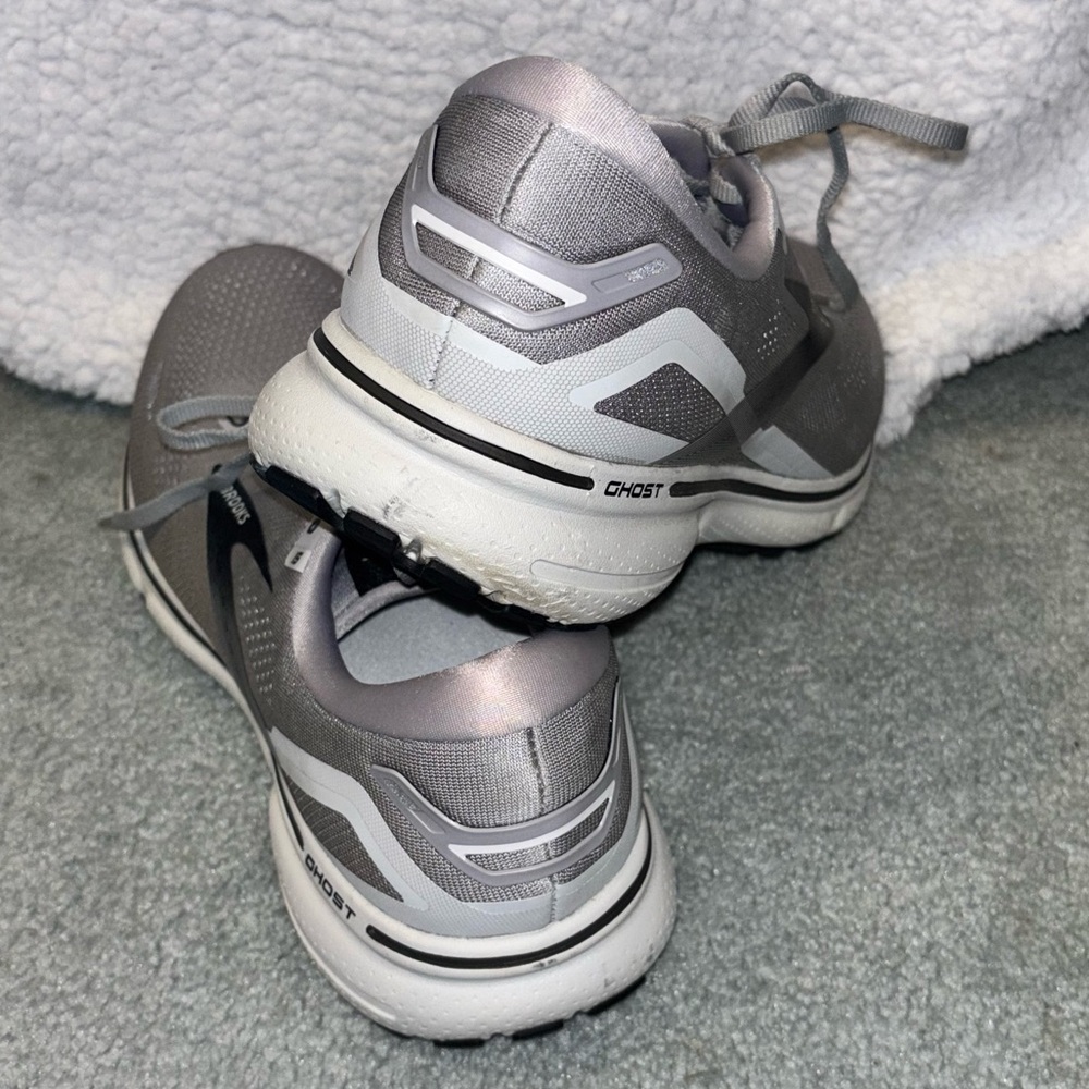Brooks Ghost 15 Mens 13 D Shoes Gray Running Walking Gym Sneaker Cushion - Picture 9 of 12